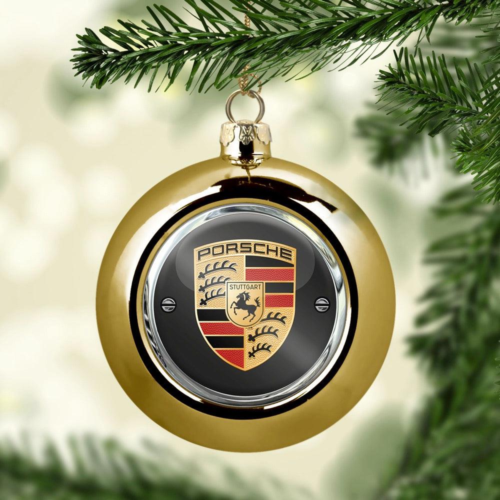 Porsche Julekugle-Julekugle-Porsche-Guld-Garage Culture Shop- garage - man cave - merchandise