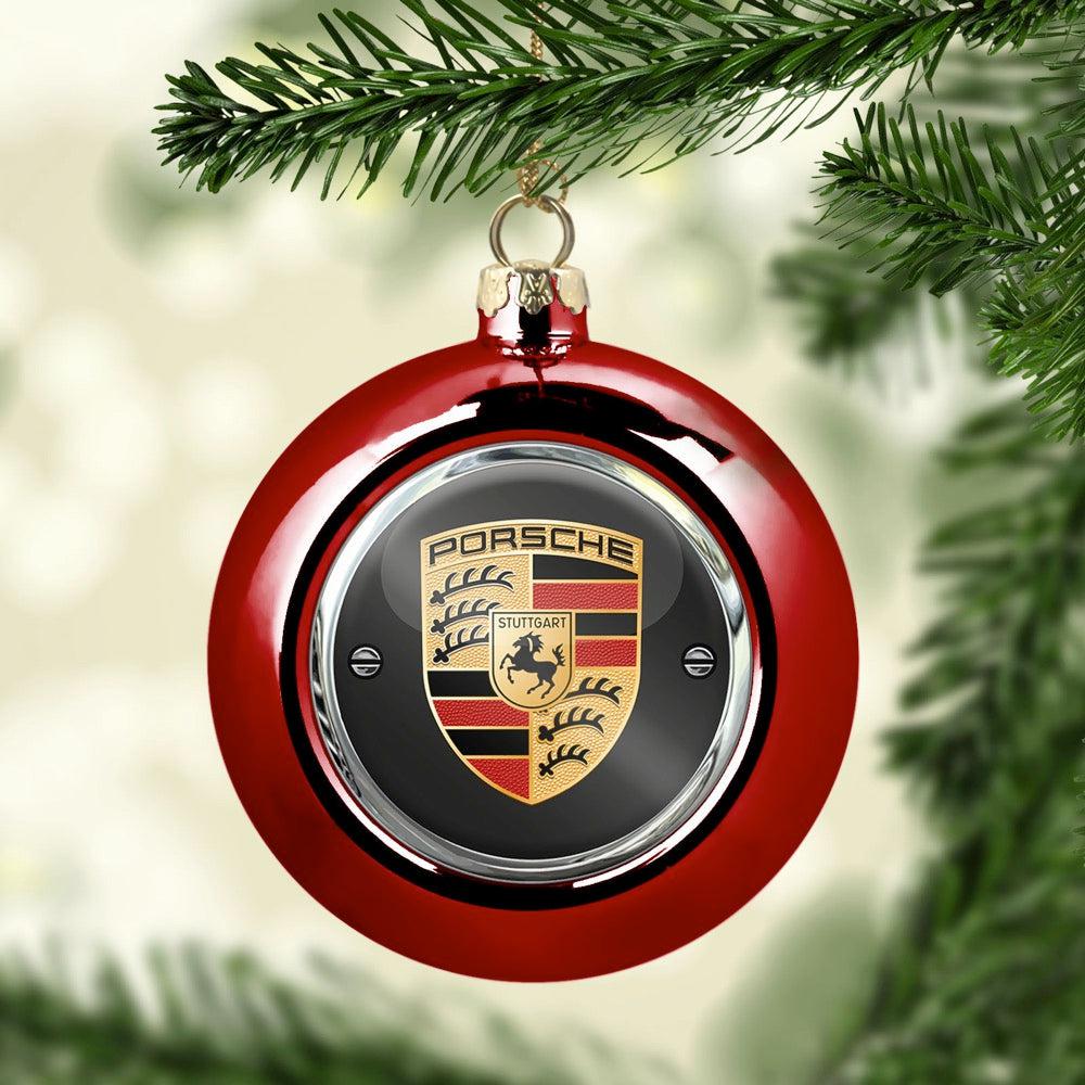 Porsche Julekugle-Julekugle-Porsche-Rød-Garage Culture Shop- garage - man cave - merchandise