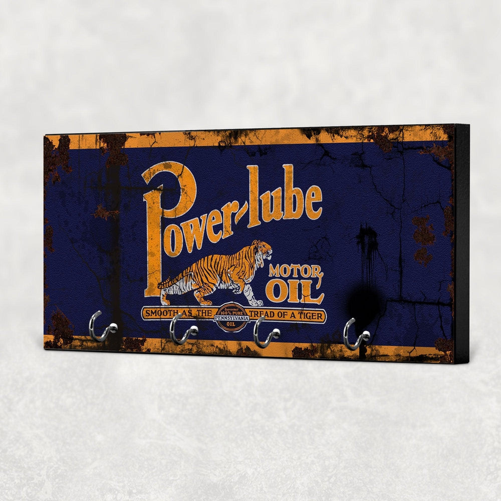 Powerlube Motor Oil Vintage Nøgleholdere-Nøgleholdere-Motoroil-Garage Culture Shop- garage - man cave - merchandise