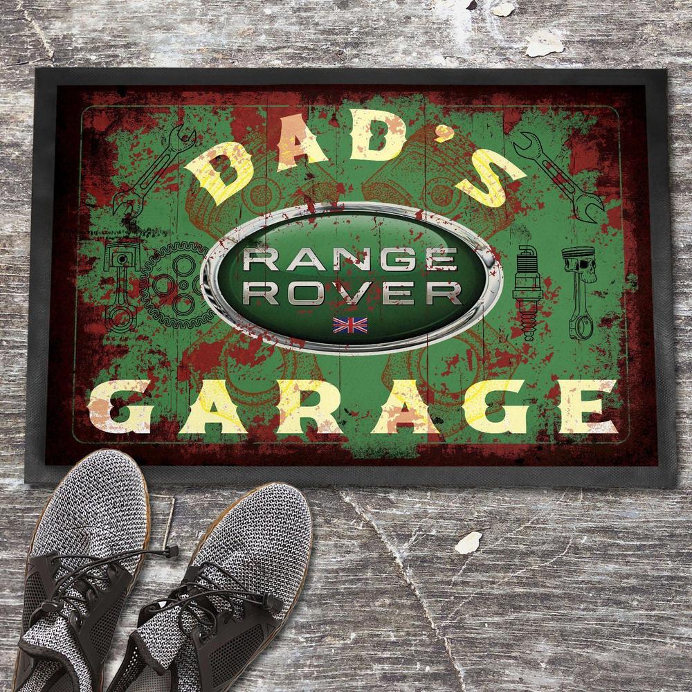 Range Rover Dads Garage Vintage Dørmåtte-Dørmåtte-Range Rover-Garage Culture Shop- garage - man cave - merchandise