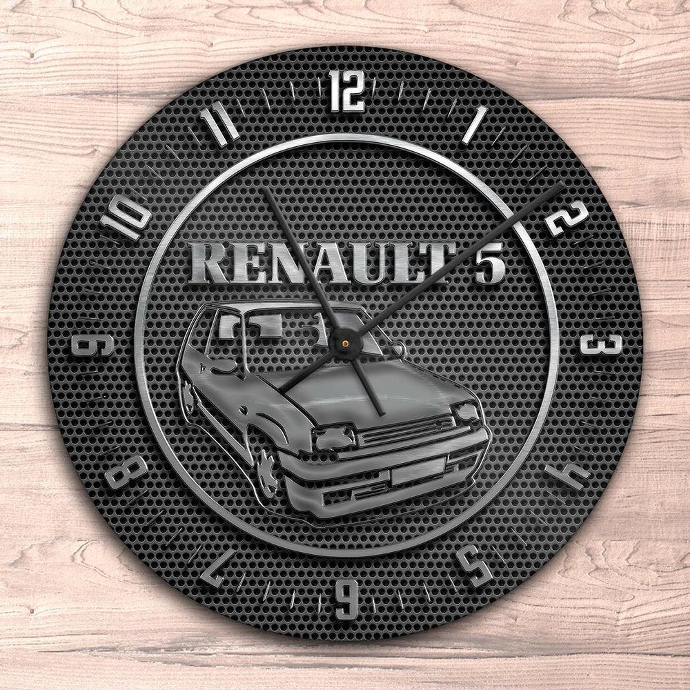 Renault 5 Vægur Rundt-Clock-Renault-Garage Culture Shop- garage - man cave - merchandise