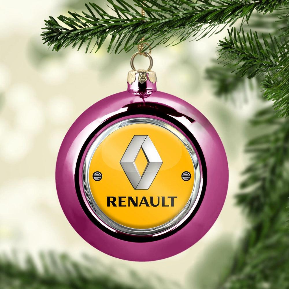 Renault Julekugle-Julekugle-Renault-Lyserød Pink-Garage Culture Shop- garage - man cave - merchandise