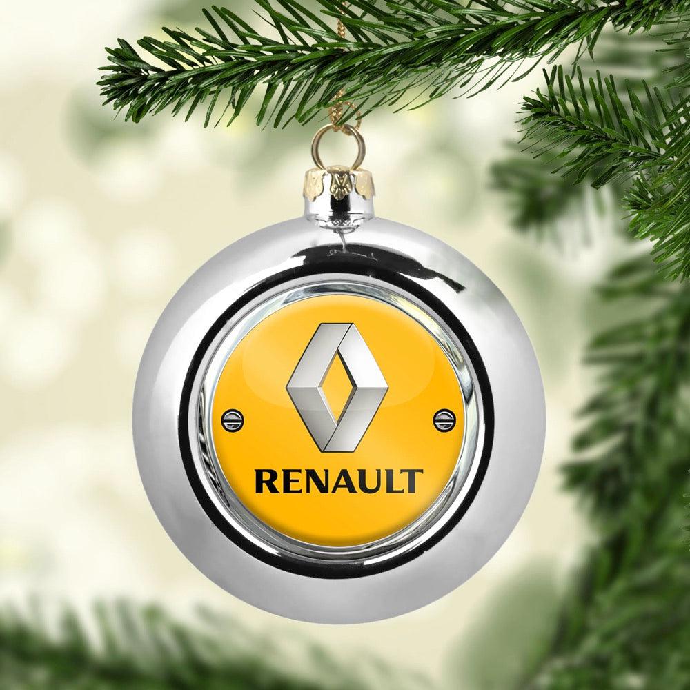 Renault Julekugle-Julekugle-Renault-Sølv-Garage Culture Shop- garage - man cave - merchandise