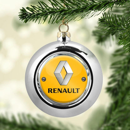 Renault Julekugle-Julekugle-Renault-Sølv-Garage Culture Shop- garage - man cave - merchandise