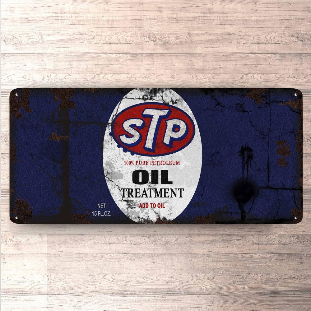 STP Motor Oil Vintage 30x60cm Skilt-Skilte-Motoroil-Garage Culture Shop- garage - man cave - merchandise