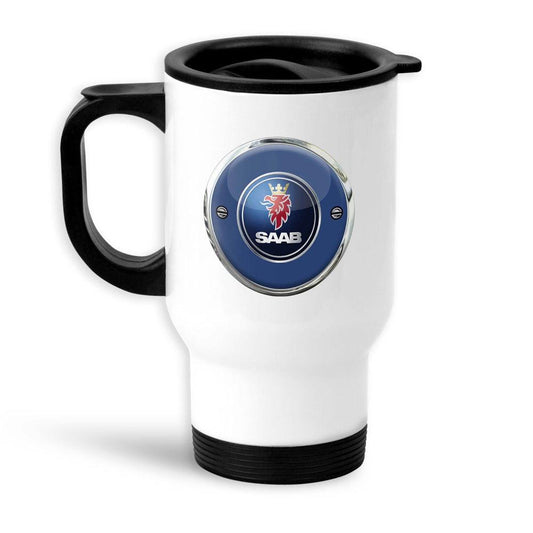 Saab Termokrus Hvidt-Krus-Saab-Garage Culture Shop- garage - man cave - merchandise