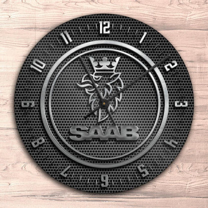 Saab Vægur Rundt-Clock-Saab-Garage Culture Shop- garage - man cave - merchandise