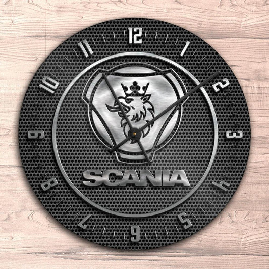 Scania Vægur Rundt-Clock-Scania-Garage Culture Shop- garage - man cave - merchandise