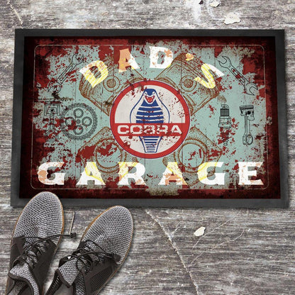 Shelby Cobra Dads Garage Vintage Dørmåtte-Dørmåtte-Shelby-Garage Culture Shop- garage - man cave - merchandise