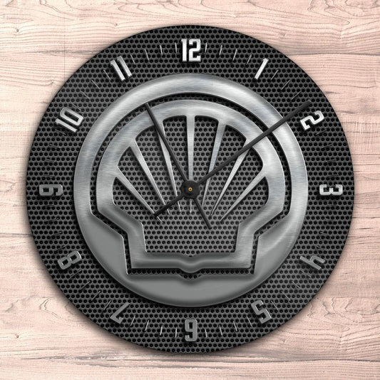 Shell Vægur Rundt-Clock-Motorolie-Garage Culture Shop- garage - man cave - merchandise