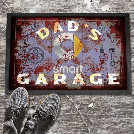 Smart Dads Garage Vintage Dørmåtte-Dørmåtte-Smart-Garage Culture Shop- garage - man cave - merchandise