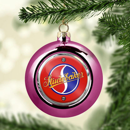 Studebaker Julekugle-Julekugle-Studebaker-Lyserød Pink-Garage Culture Shop- garage - man cave - merchandise