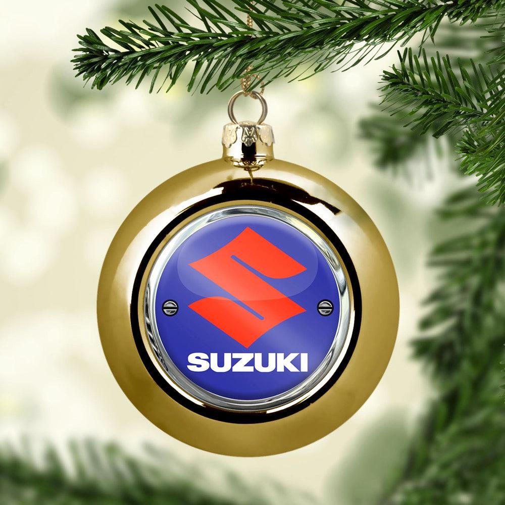 Suzuki Julekugle-Julekugle-Suzuki-Guld-Garage Culture Shop- garage - man cave - merchandise