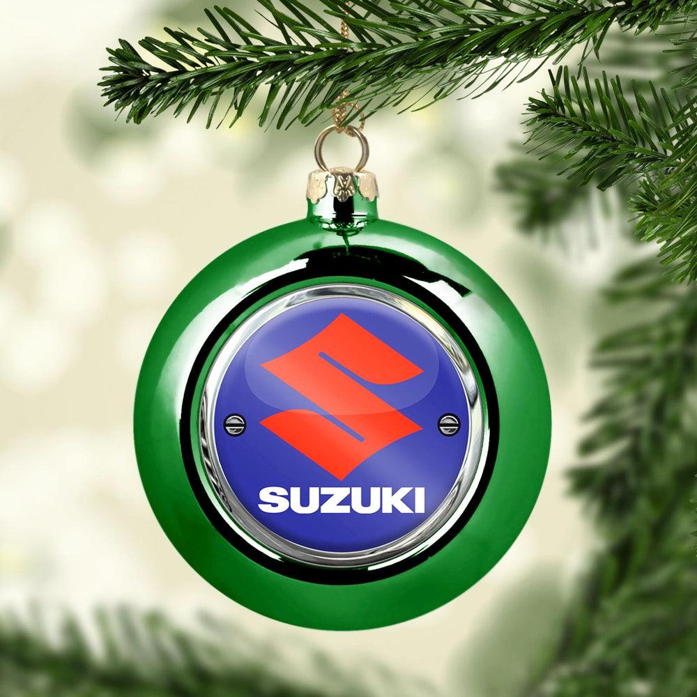 Suzuki Julekugle-Julekugle-Suzuki-Grøn-Garage Culture Shop- garage - man cave - merchandise