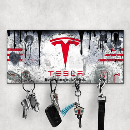 Tesla Vintage Nøgleholdere-Nøgleholdere-Tesla-Garage Culture Shop- garage - man cave - merchandise