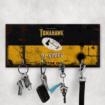 Tomahawk Motor Oil Vintage Nøgleholdere-Nøgleholdere-Motoroil-Garage Culture Shop- garage - man cave - merchandise