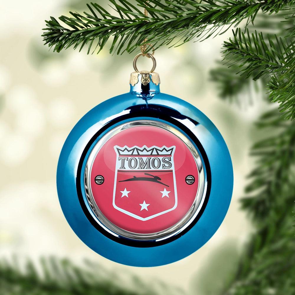 Tomos Julekugle-Julekugle-Tomos-Blå-Garage Culture Shop- garage - man cave - merchandise
