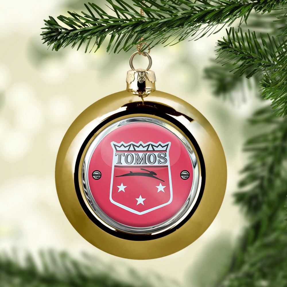 Tomos Julekugle-Julekugle-Tomos-Guld-Garage Culture Shop- garage - man cave - merchandise
