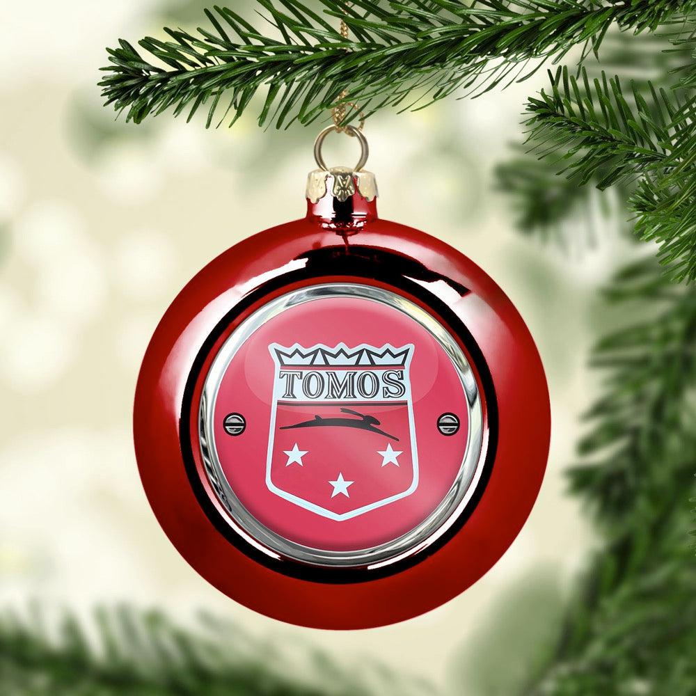 Tomos Julekugle-Julekugle-Tomos-Rød-Garage Culture Shop- garage - man cave - merchandise