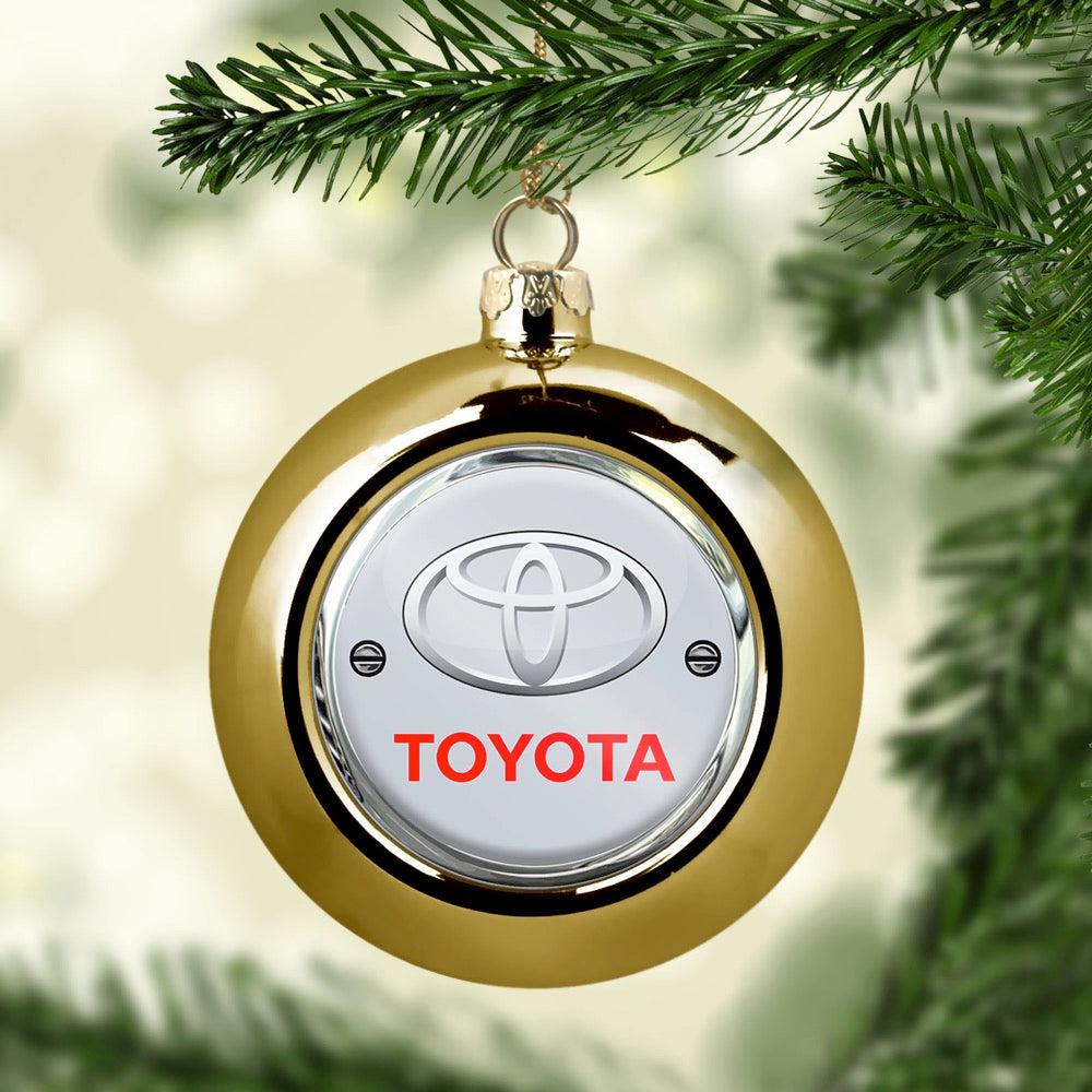 Toyota Julekugle-Julekugle-Toyota-Guld-Garage Culture Shop- garage - man cave - merchandise