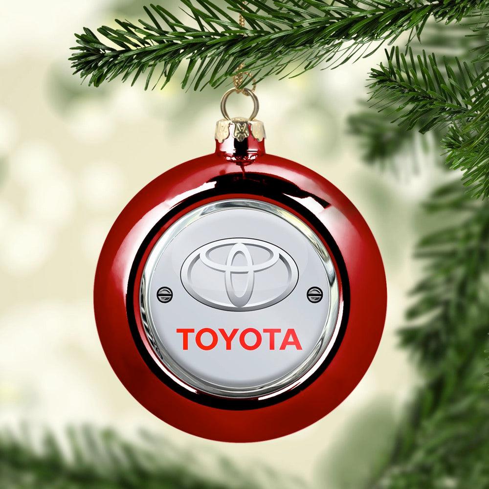 Toyota Julekugle-Julekugle-Toyota-Rød-Garage Culture Shop- garage - man cave - merchandise
