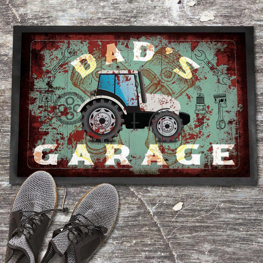 Traktor Dads Garage Vintage Dørmåtte-Dørmåtte-Traktor-Garage Culture Shop- garage - man cave - merchandise