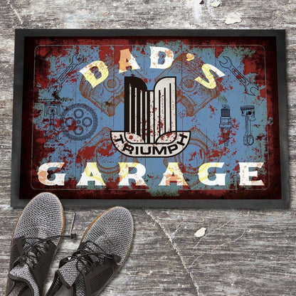 Triumph Dads Garage Vintage Dørmåtte-Dørmåtte-Triumph-Garage Culture Shop- garage - man cave - merchandise