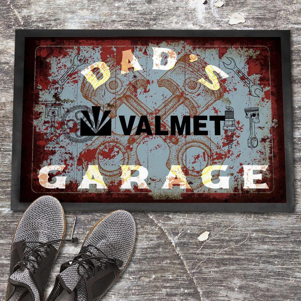 Valmet Dads Garage Vintage Dørmåtte-Dørmåtte-Valmet-Garage Culture Shop- garage - man cave - merchandise