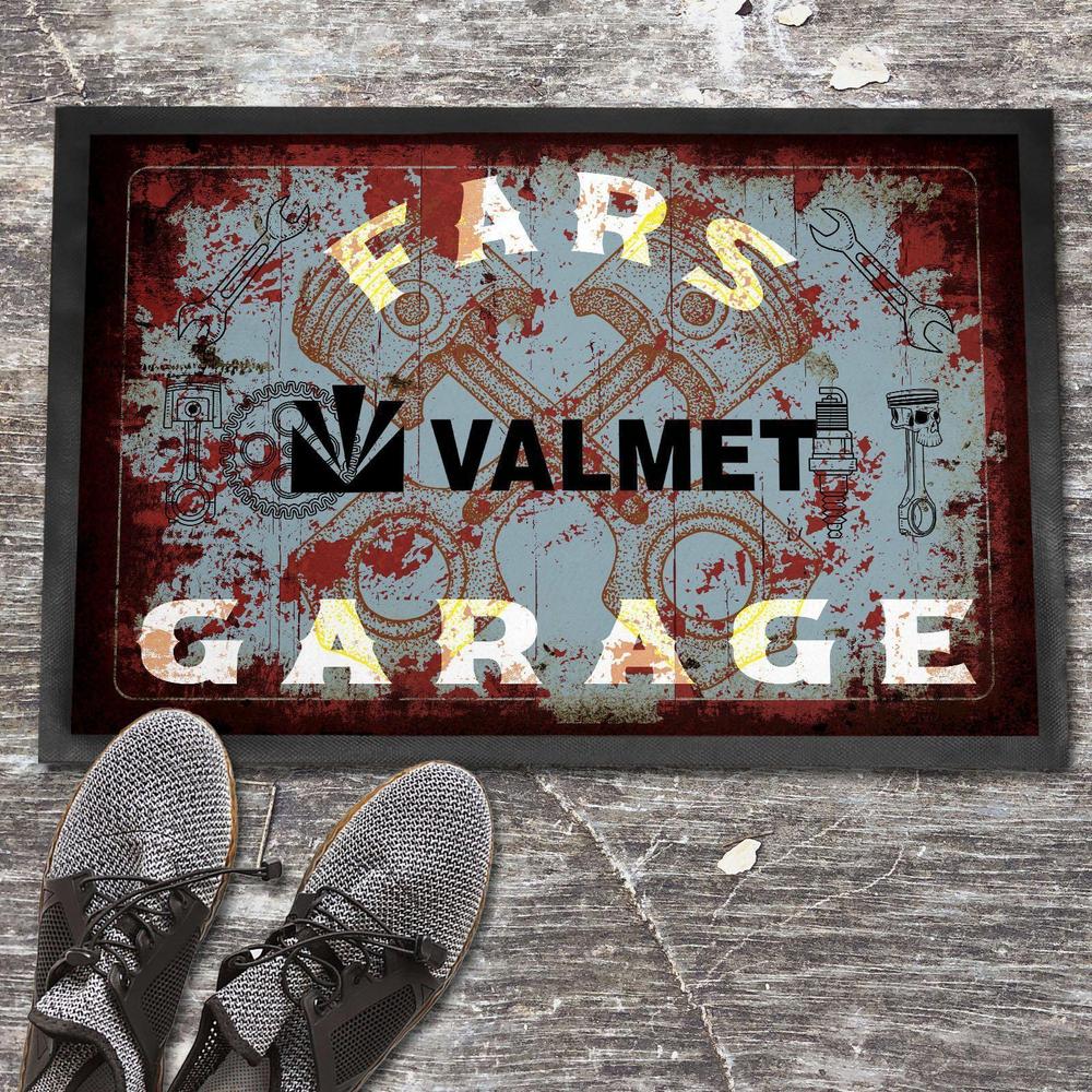 Valmet Fars Garage Vintage Dørmåtte-Dørmåtte-Valmet-Garage Culture Shop- garage - man cave - merchandise