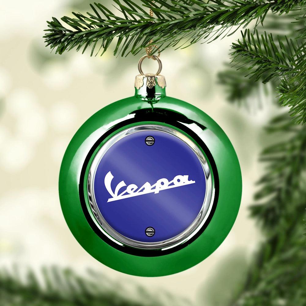 Vespa Julekugle-Julekugle-Vespa-Grøn-Garage Culture Shop- garage - man cave - merchandise