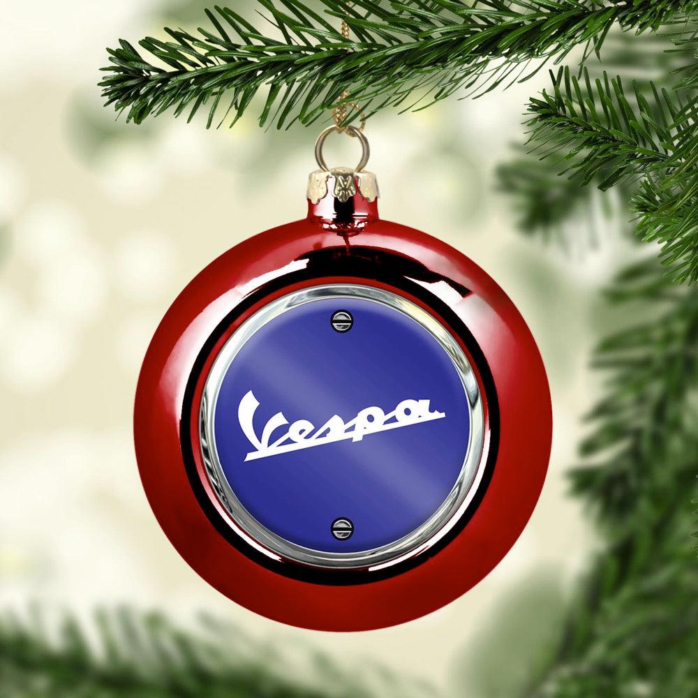 Vespa Julekugle-Julekugle-Vespa-Rød-Garage Culture Shop- garage - man cave - merchandise