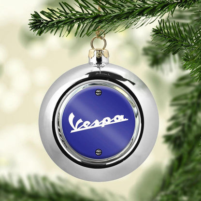 Vespa Julekugle-Julekugle-Vespa-Sølv-Garage Culture Shop- garage - man cave - merchandise