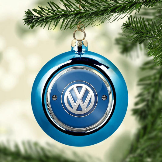 Volkswagen VW Julekugle-Julekugle-VW-Blå-Garage Culture Shop- garage - man cave - merchandise