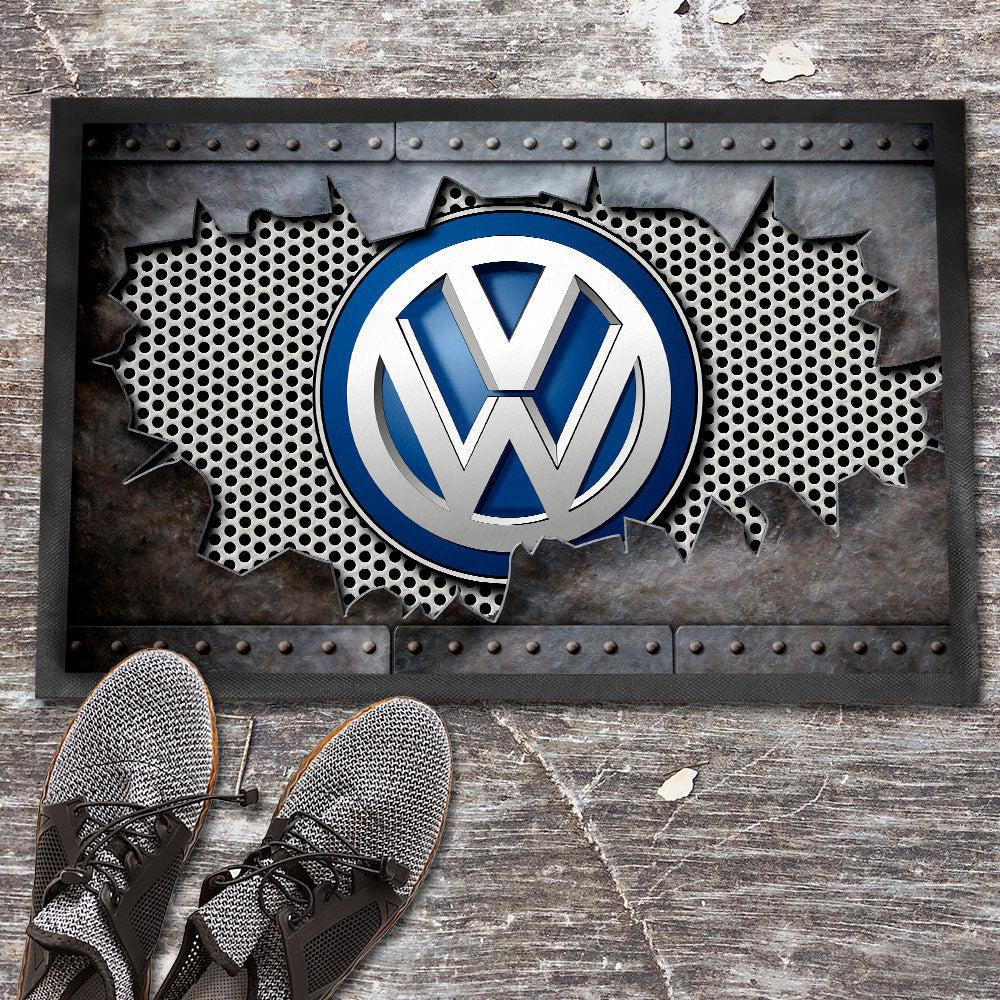 Volkswagen VW Metal Ripped Dørmåtte-Dørmåtte-VW-Garage Culture Shop- garage - man cave - merchandise