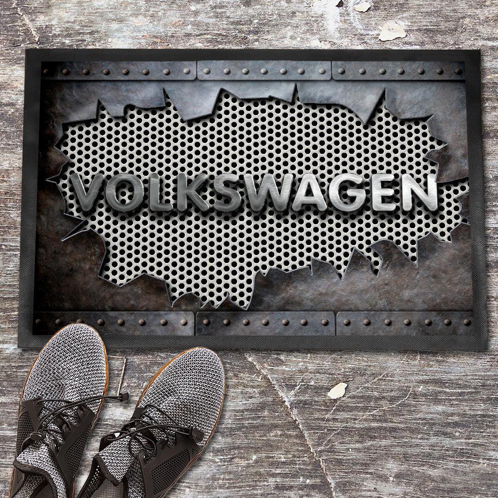 Volkswagen VW Metal Ripped Dørmåtte-Dørmåtte-VW-Garage Culture Shop- garage - man cave - merchandise