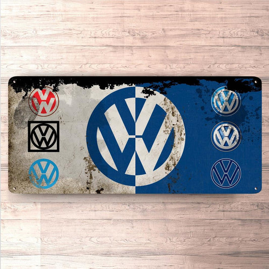 Volkswagen VW Vintage 30x60cm Skilt-Skilte-VW-Garage Culture Shop- garage - man cave - merchandise