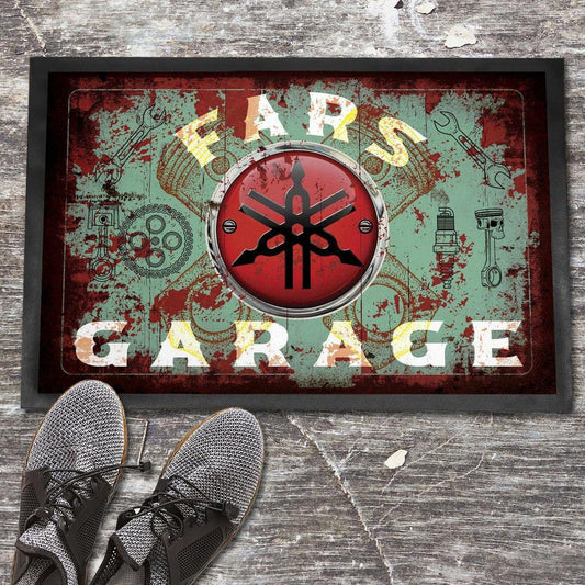 Yamaha Fars Garage Vintage Dørmåtte-Dørmåtte-Yamaha-Garage Culture Shop- garage - man cave - merchandise