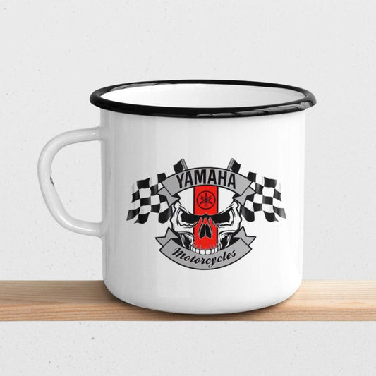 Yamaha Racer Vintage Emaljekrus-Krus-Yamaha-Garage Culture Shop- garage - man cave - merchandise
