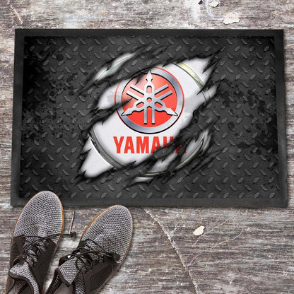 Yamaha Ripped Dørmåtte-Dørmåtte-Yamaha-Garage Culture Shop- garage - man cave - merchandise