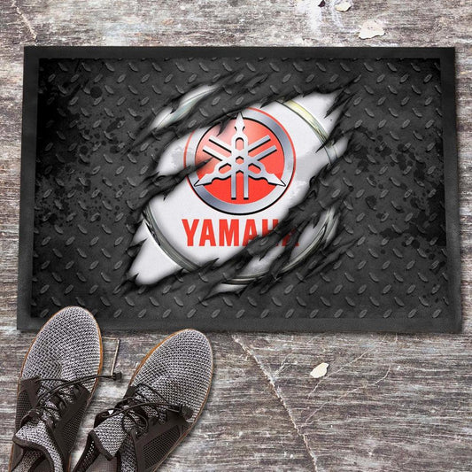 Yamaha Ripped Dørmåtte-Dørmåtte-Yamaha-Garage Culture Shop- garage - man cave - merchandise