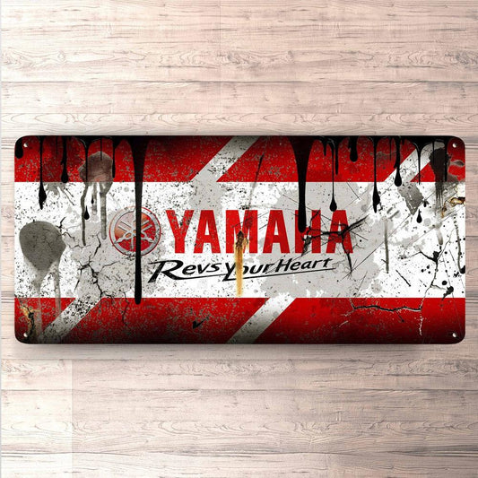 Yamaha Vintage 30x60cm Skilt-Skilte-Yamaha-Garage Culture Shop- garage - man cave - merchandise