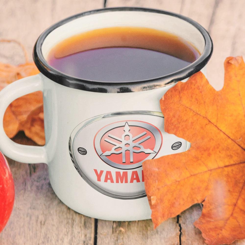 Yamaha Vintage Emaljekrus-Krus-Yamaha-Garage Culture Shop- garage - man cave - merchandise